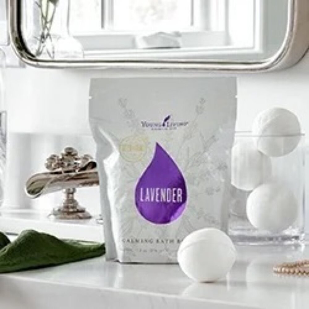Young Living Lavender Bath Bombs - 4 Pack - Sealed